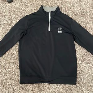 Peter Millar Black 3/4 zip.